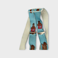 Vintage Blue Alf Suspenders, Size 2-3