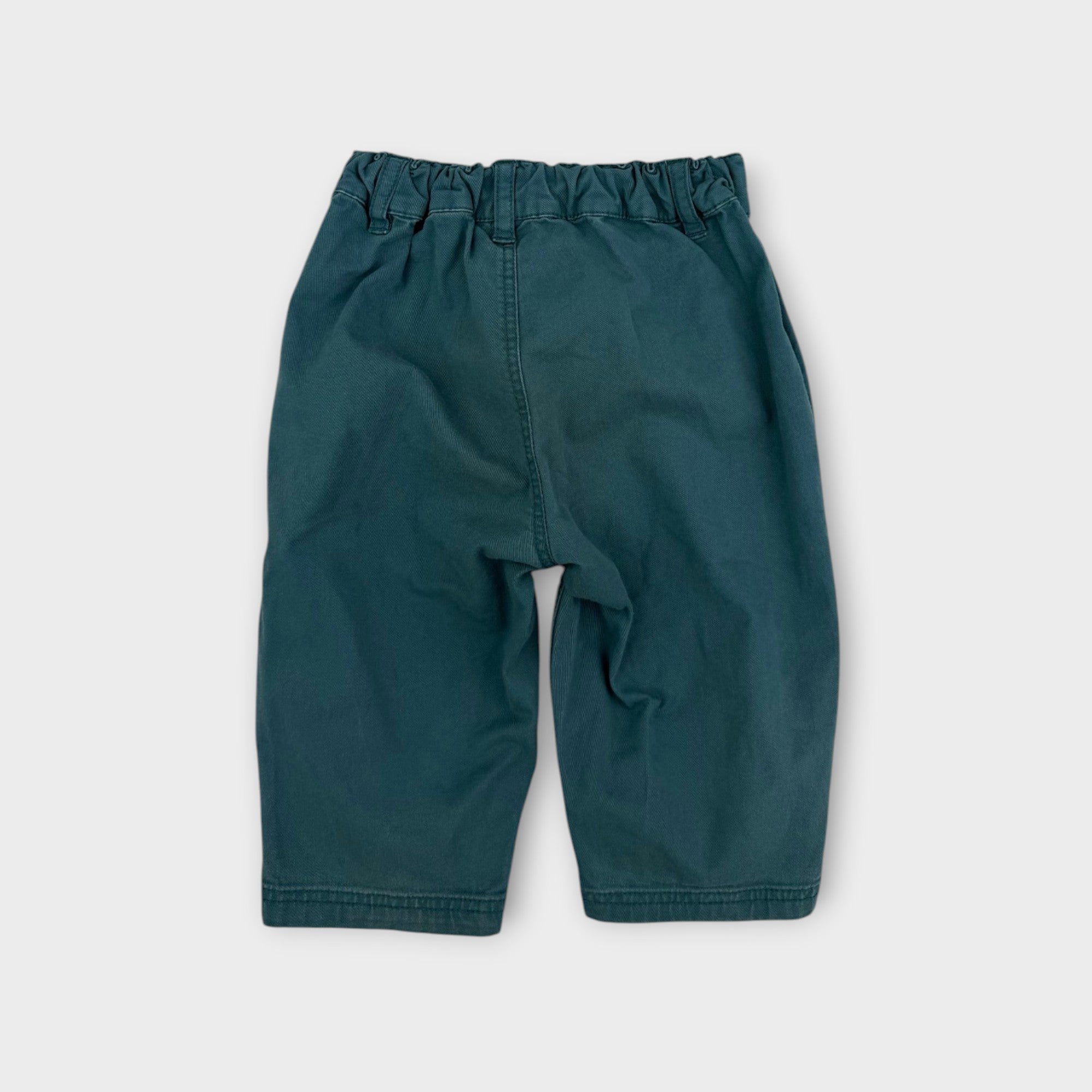 Petit Bateau Teal Pleated Pants, Size 0