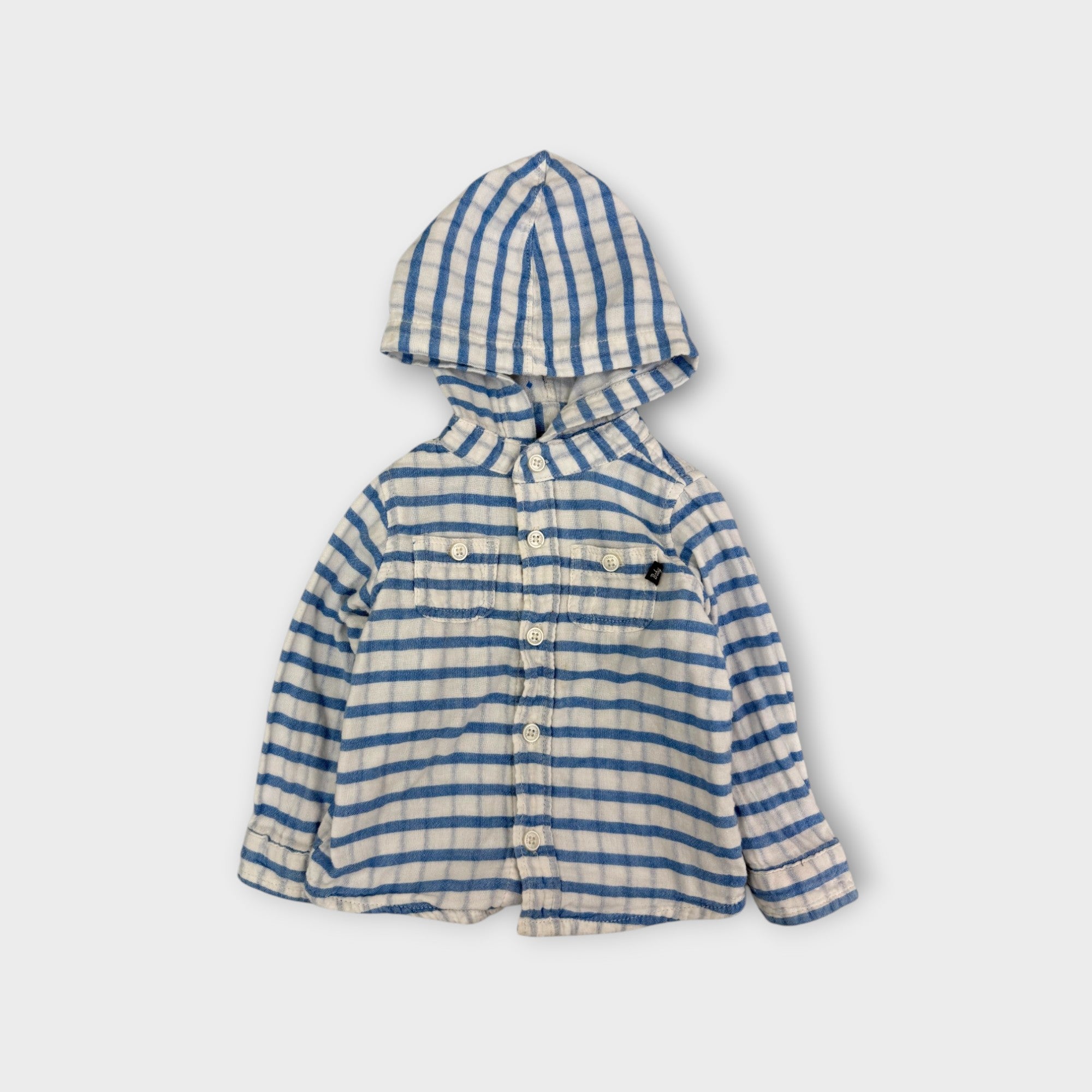 Baby B'Gosh Striped Hooded Shirt, Size 1
