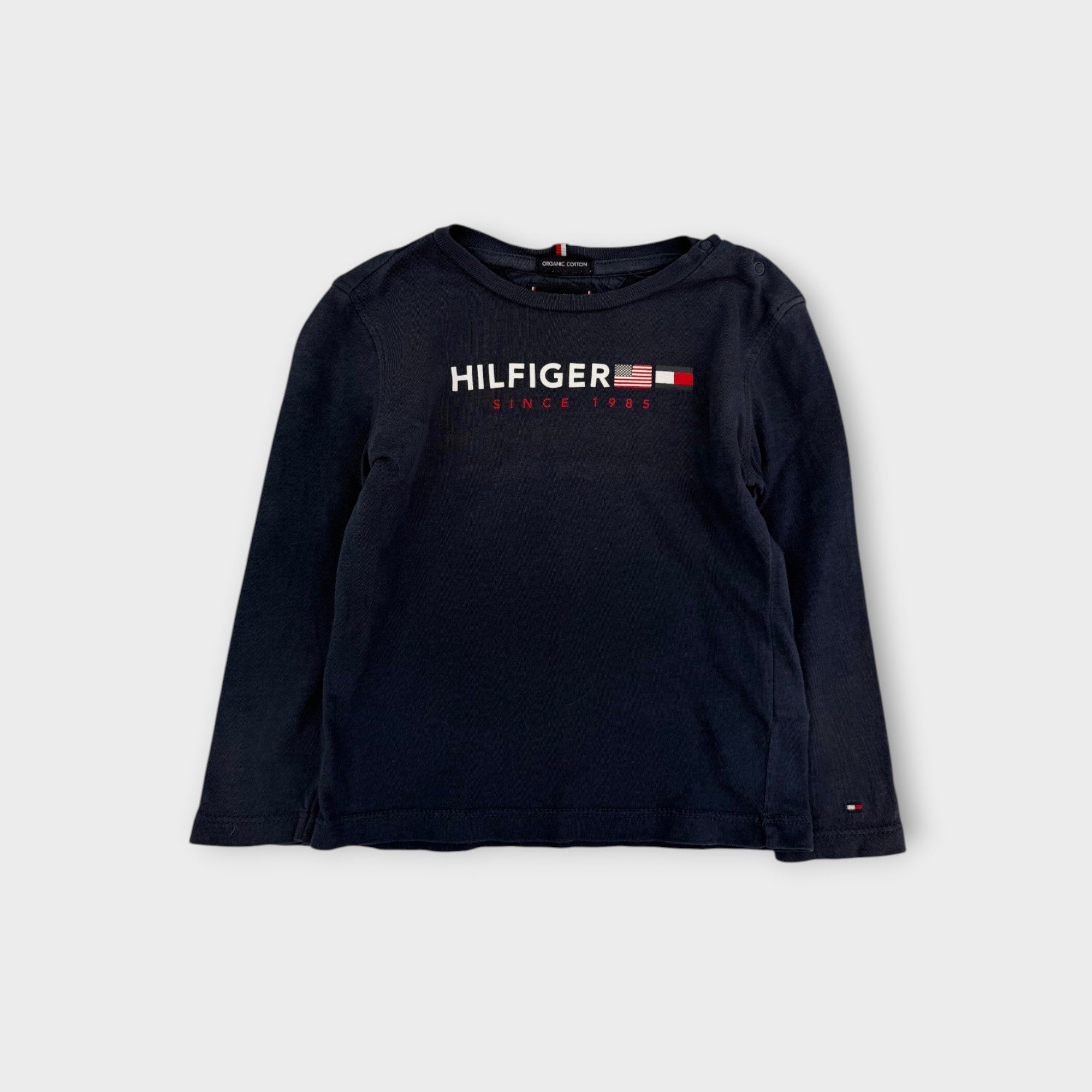 TH Navy Long-Sleeve T-Shirt, Size 18M