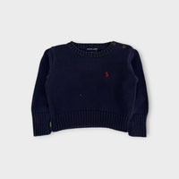 RL Navy Knit Pullover, Size 0