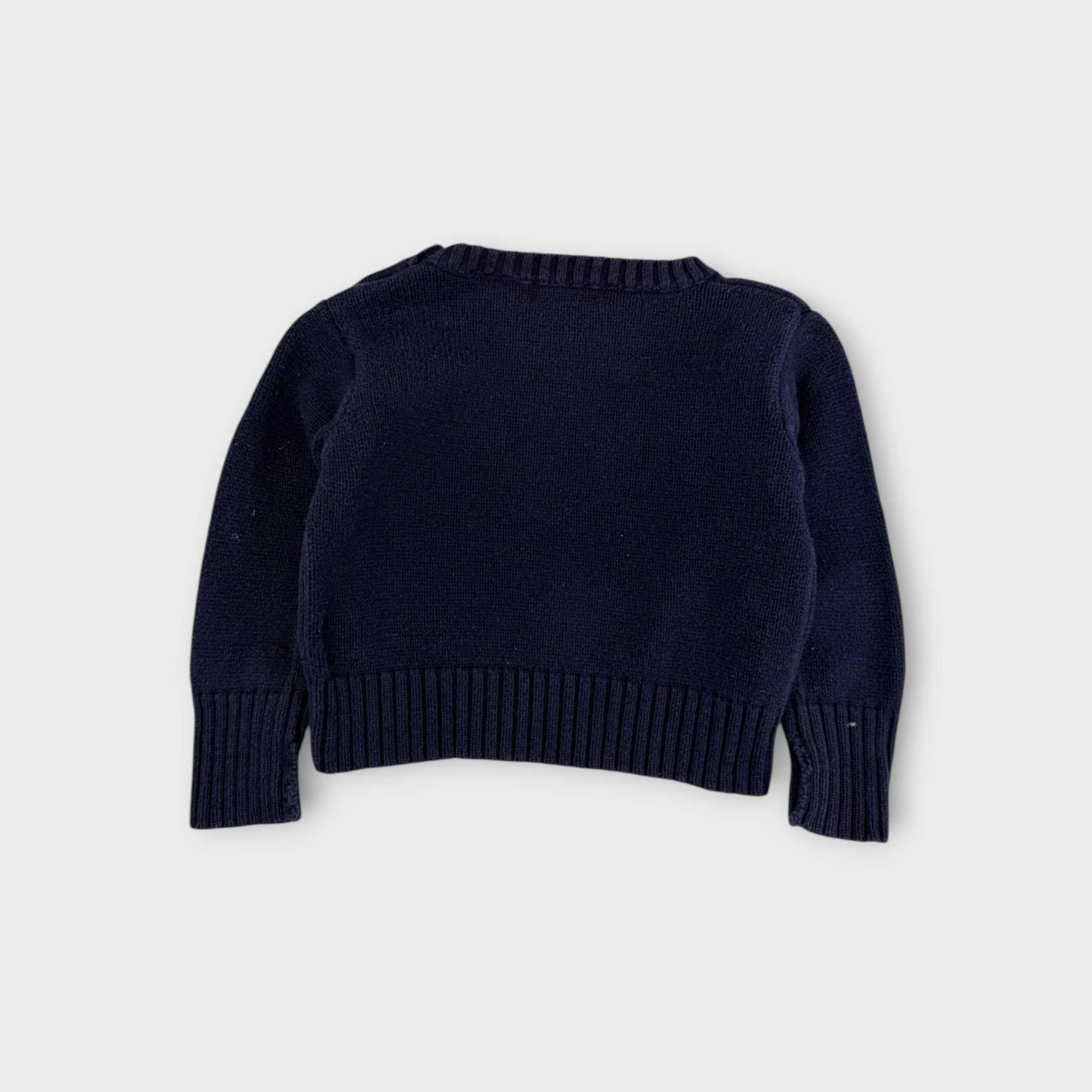 RL Navy Knit Pullover, Size 0