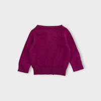 Jacadi Fuchsia Knit Cardigan, Size 00