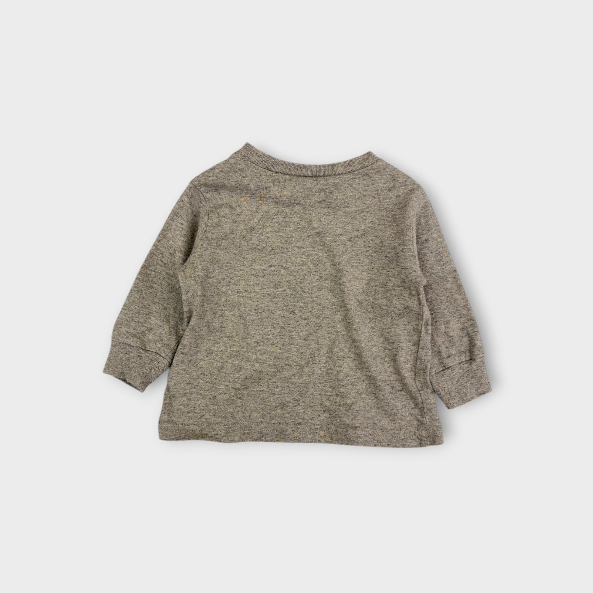 RL Grey Long-Sleeve T-Shirt, Size 000