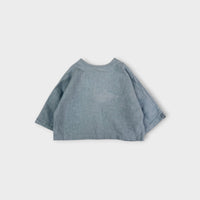 Worrn. Linen Cross-Back Blouse, Size 0