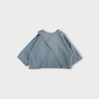 Worrn. Linen Cross-Back Blouse, Size 0