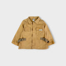 Buckle Detail Sand Jacket, Size 1