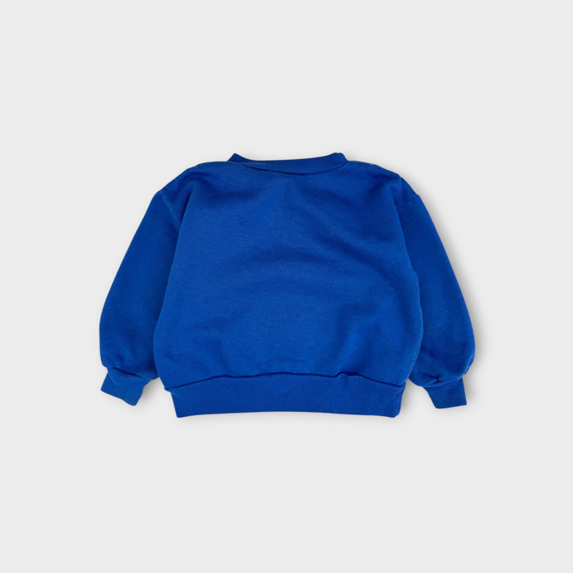 Vintage Blue Teddy Bear Pullover, Size 1