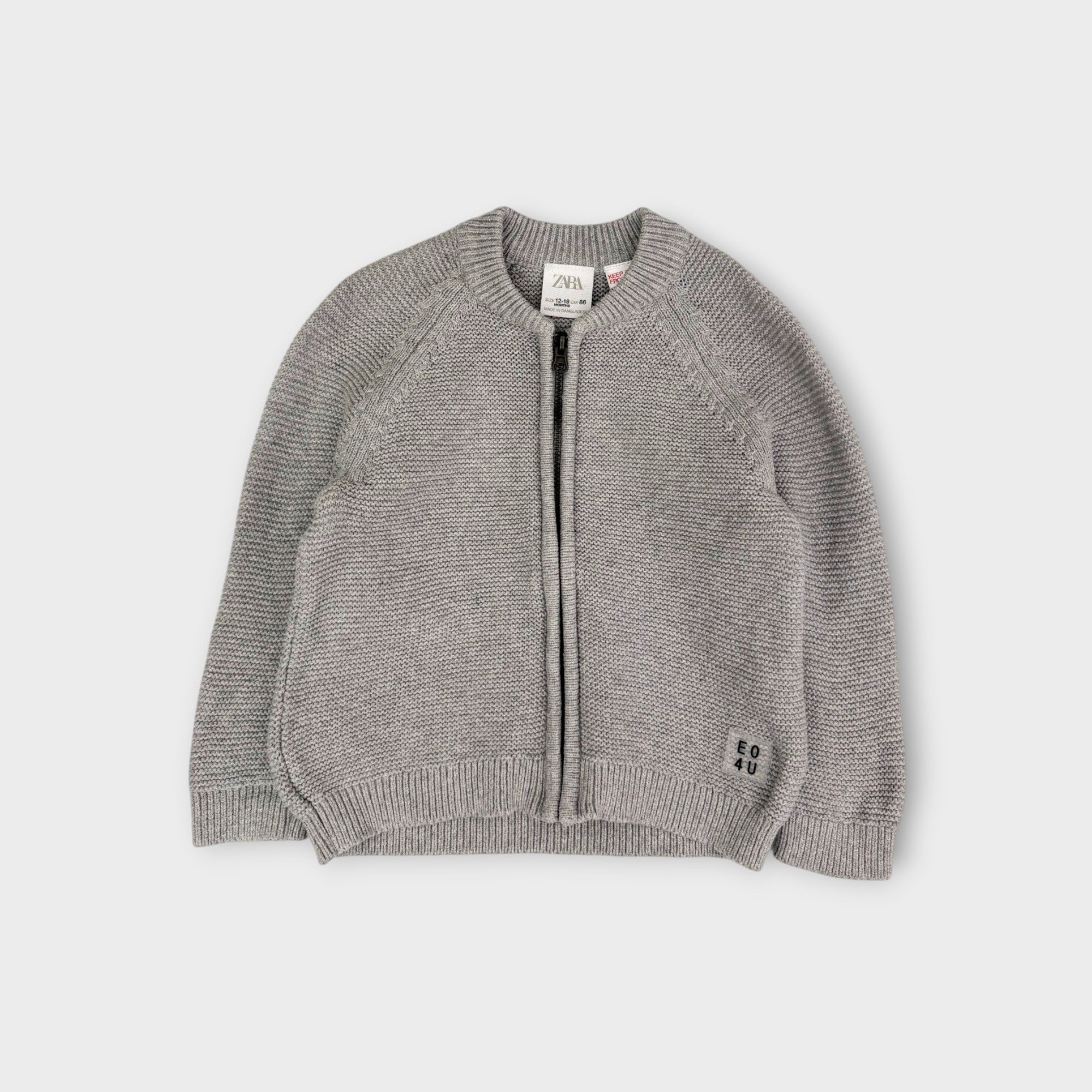 Zara Zip-Through Knit Jumper, Size 1