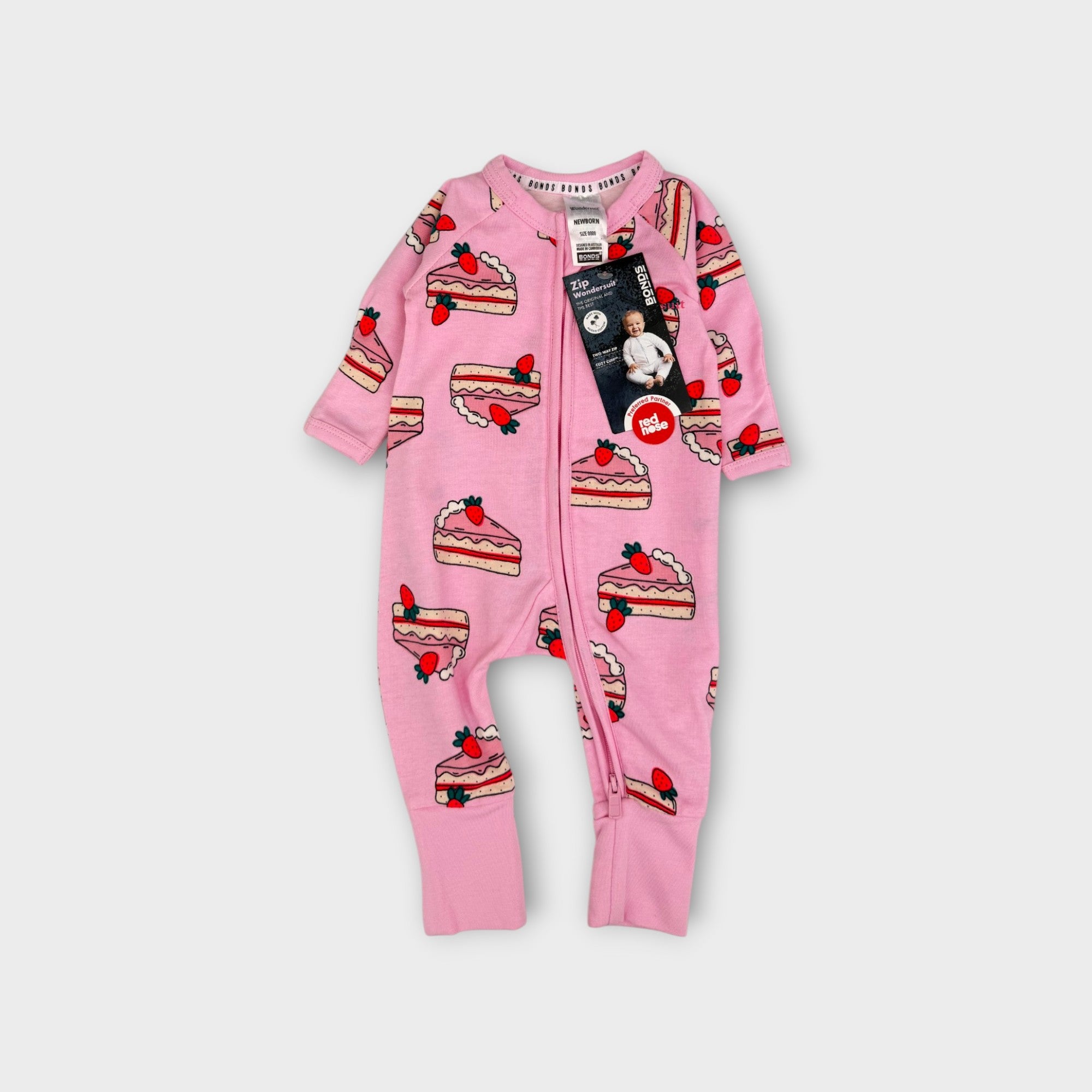 Bonds Pink Cake Wondersuit, Size 0000