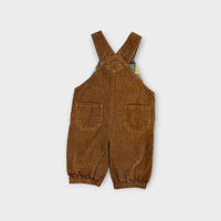 Brown Corduroy Overalls, Size 000