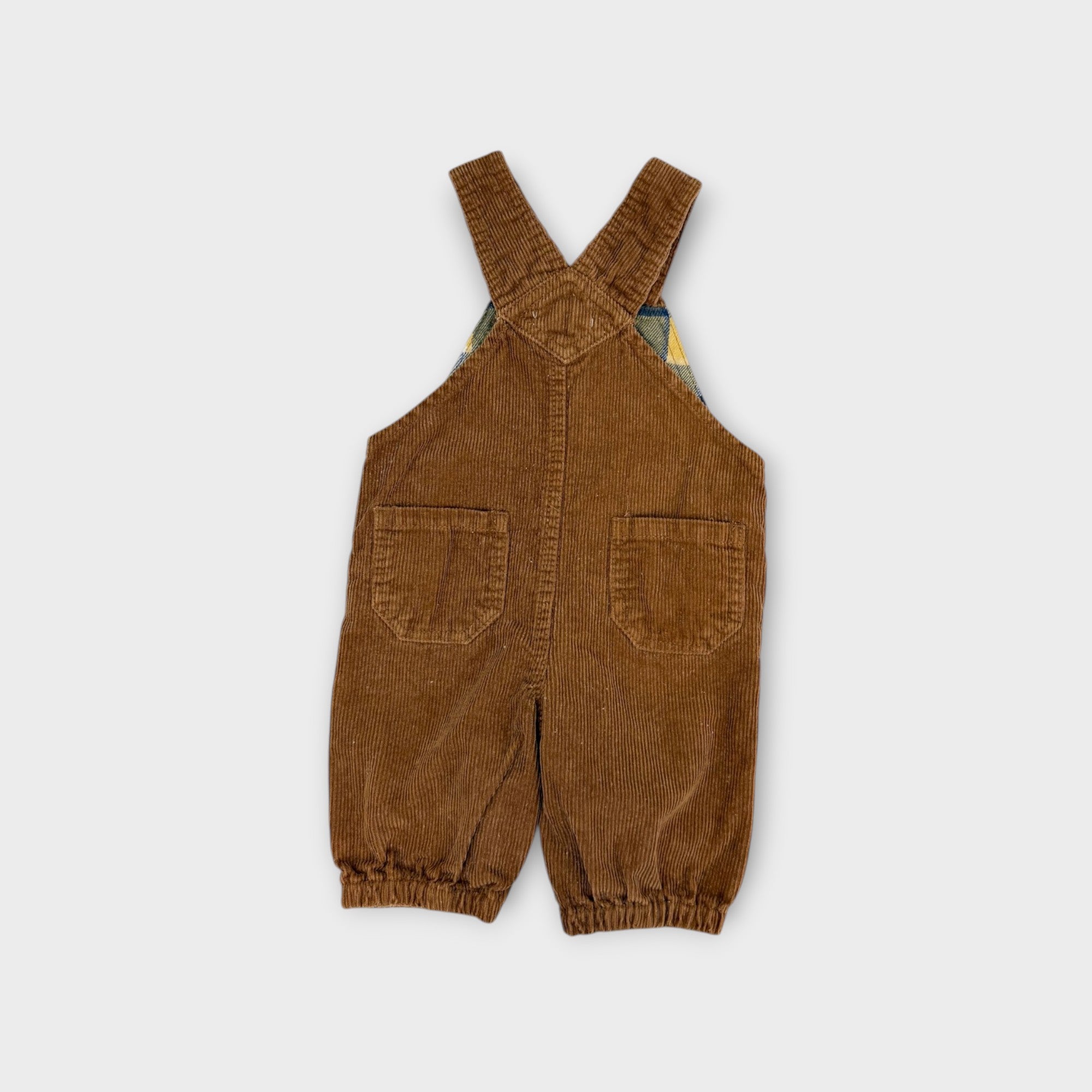 Brown Corduroy Overalls, Size 000