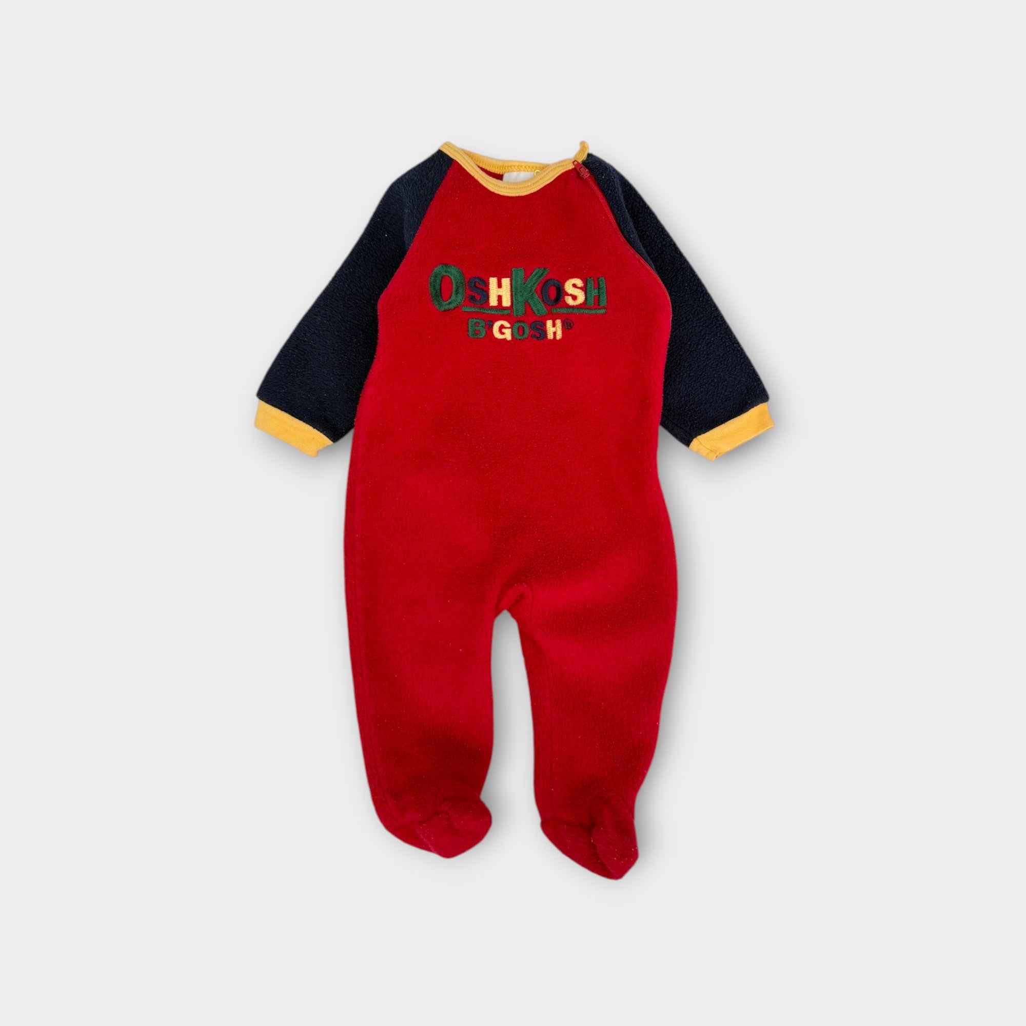 Vintage Oshkosh B'Gosh Fleece Onesie, Size 00
