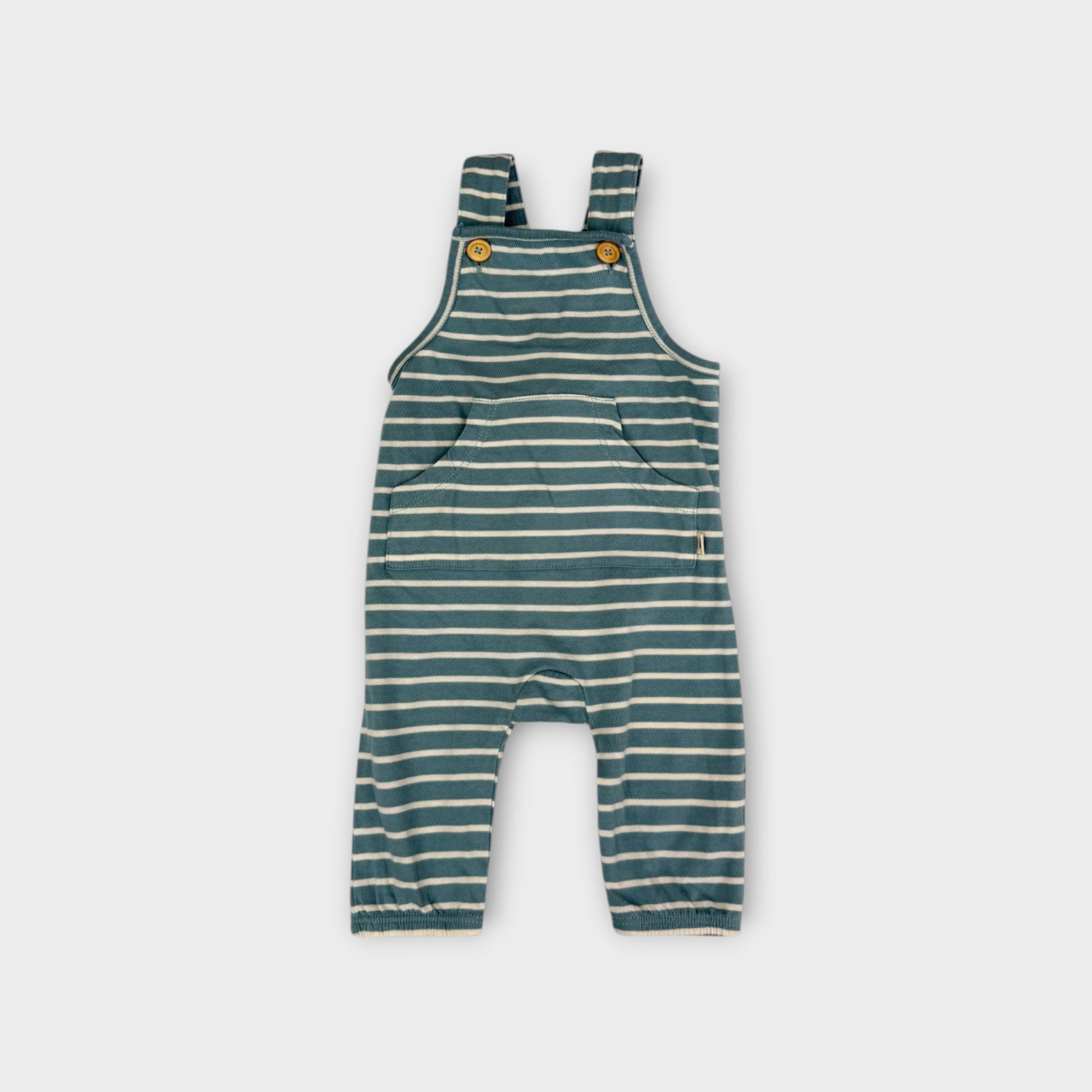 Nature Baby Stripe Soft Overalls, Size 000