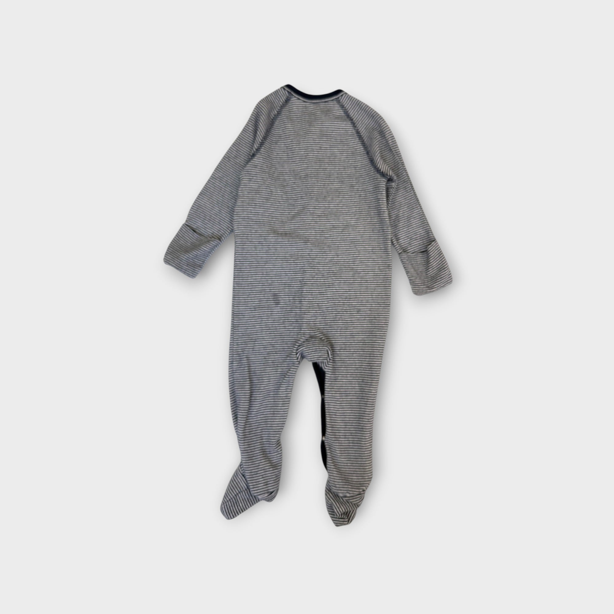 RL Navy Stripe Onesie, Size 00