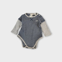 Stripe Layered Bodysuit, Size 00