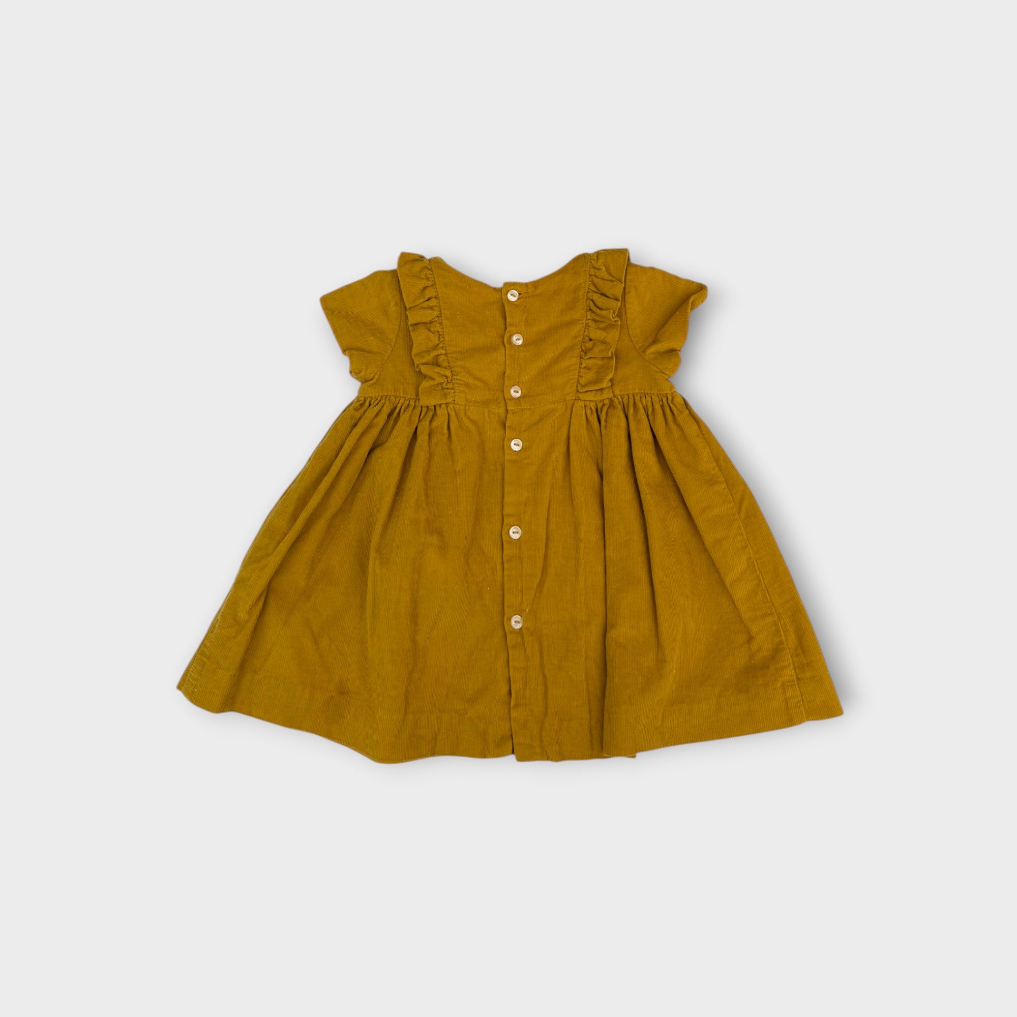 Jacadi Mustard Corduroy Dress, Size 00