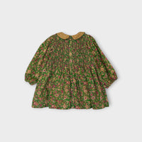 Bonjour Green Smocked Blouse, Size 8