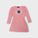 The Animals Observatory Eye Long Sleeve Dress, Size 3
