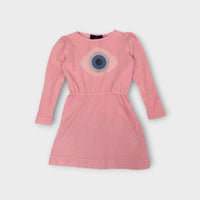The Animals Observatory Eye Long Sleeve Dress, Size 3