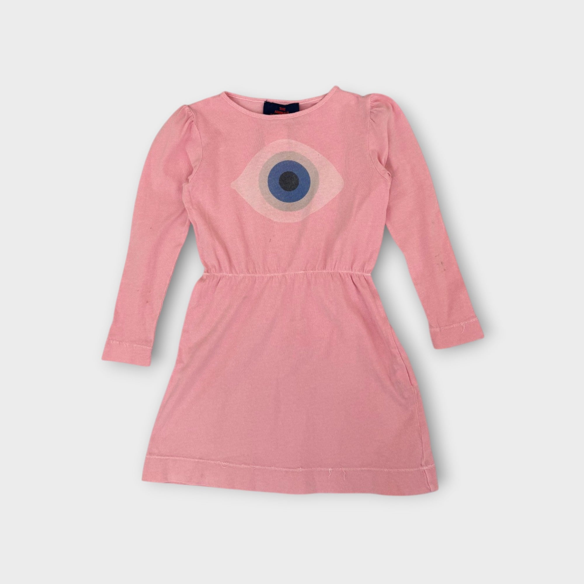 The Animals Observatory Eye Long Sleeve Dress, Size 3