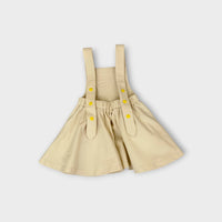 Susukoshi Cream Pinafore Dress, Size 1