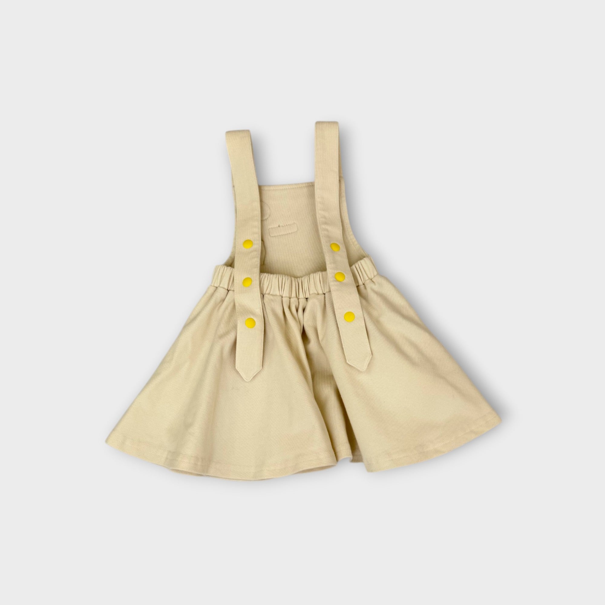 Susukoshi Cream Pinafore Dress, Size 1