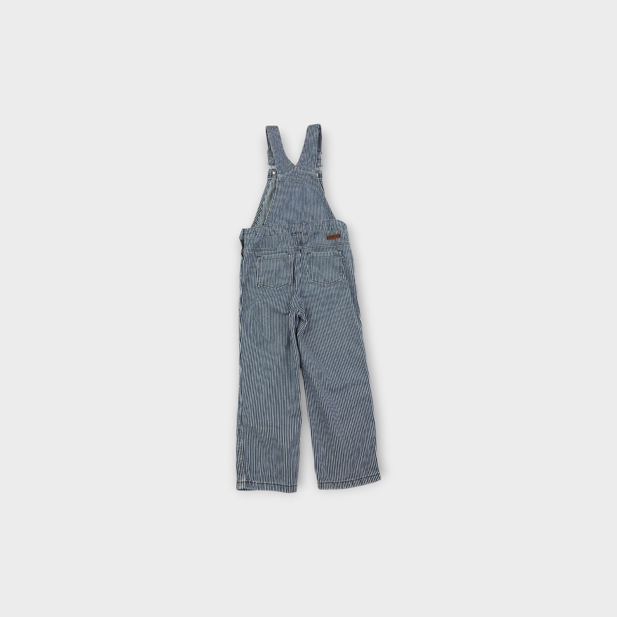 Country Road Hickory Stripe Overalls, Size 6