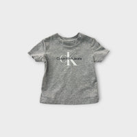 CK Grey Logo T-Shirt, Size 000