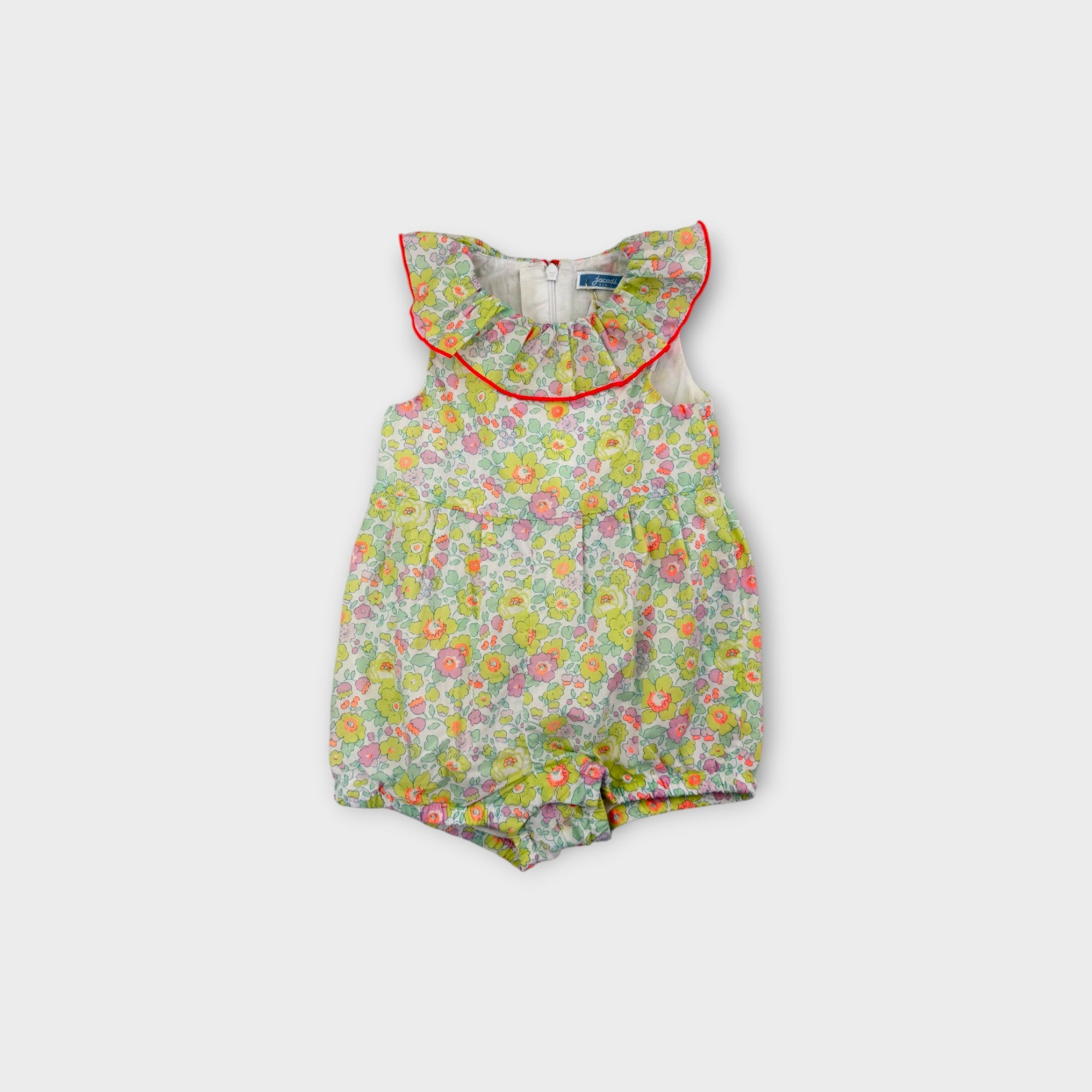 Jacadi Paris Floral Liberty Print Romper, Size 0