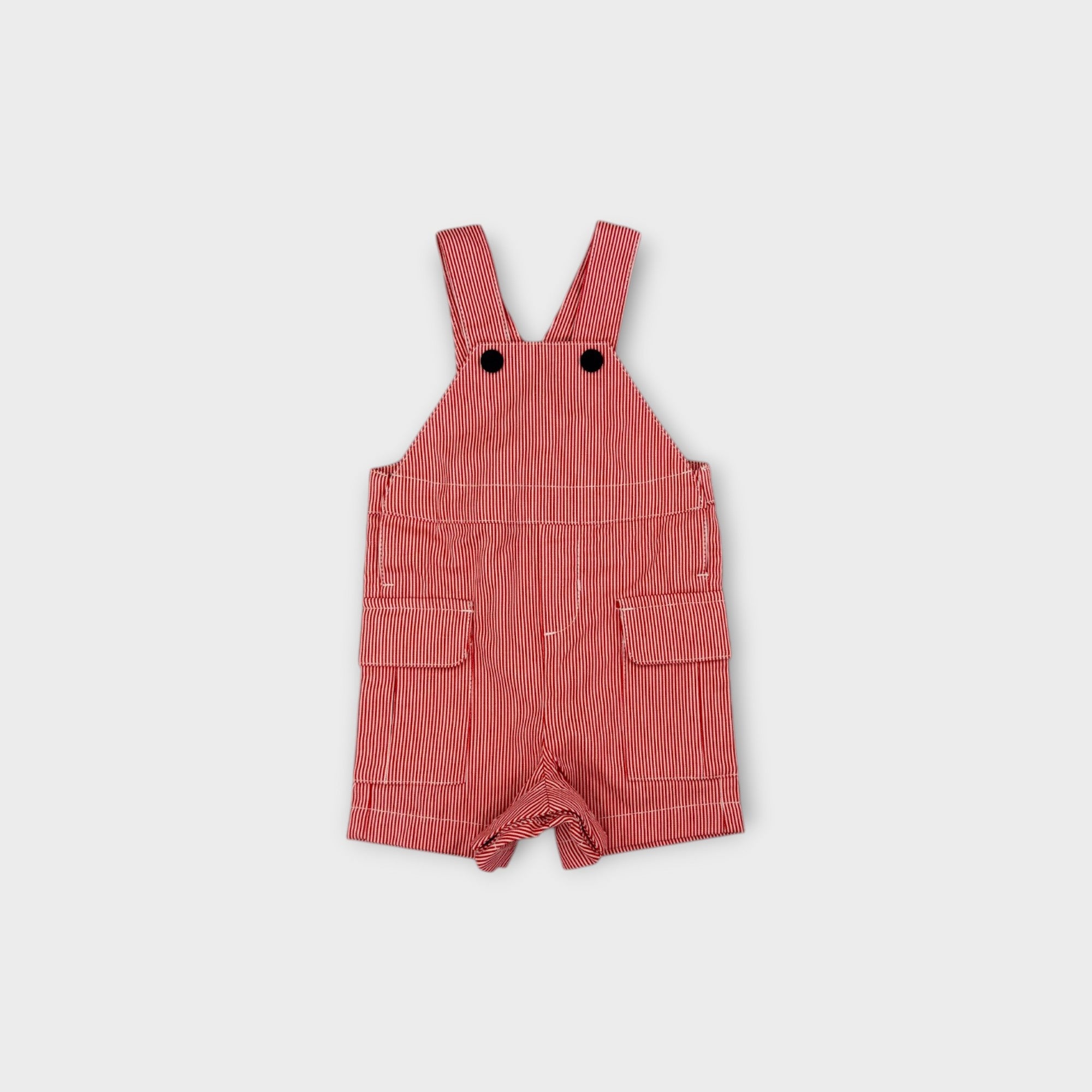 Jacadi Paris Striped Shortalls, Size 00