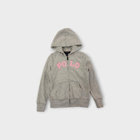 RL Grey Zip-Through Hoodie, Size 7