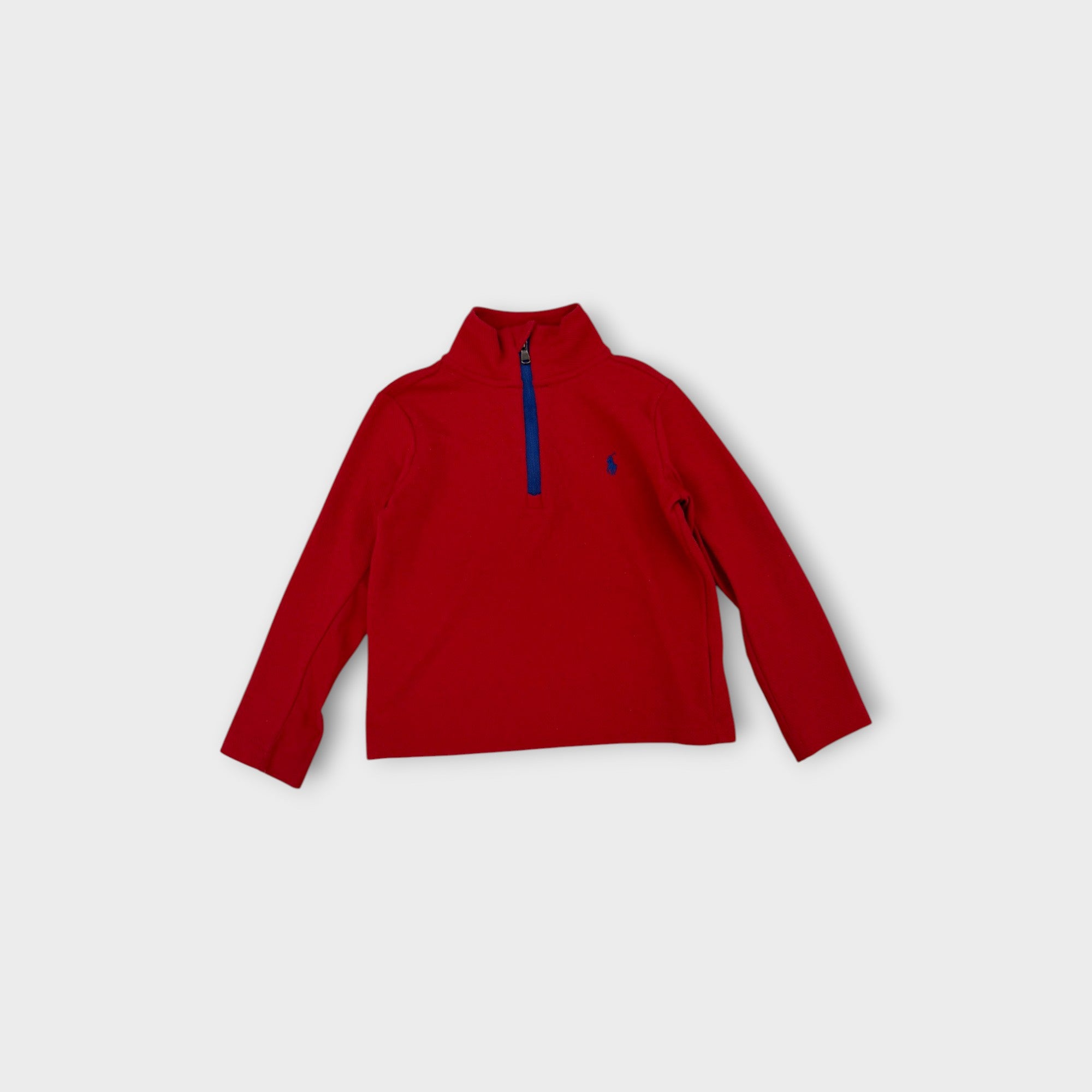 RL Red Quarter-Zip Pullover, Size 2