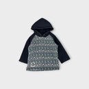 Retro Mambo Dog Print Hoodie, Size 3