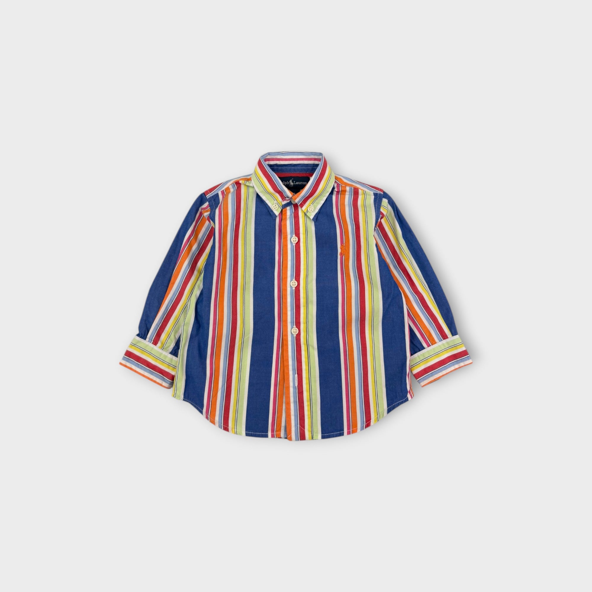 RL Retro Striped Button Up Shirt, Size 1