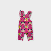 Gorman Playground Pink Butterfly Overalls, Size 000