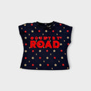 Country Road Flower Print Navy Set, Size 000
