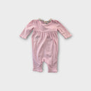 RL Pink Stripe Frill Onesie, Size 000