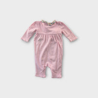 RL Pink Stripe Frill Onesie, Size 000