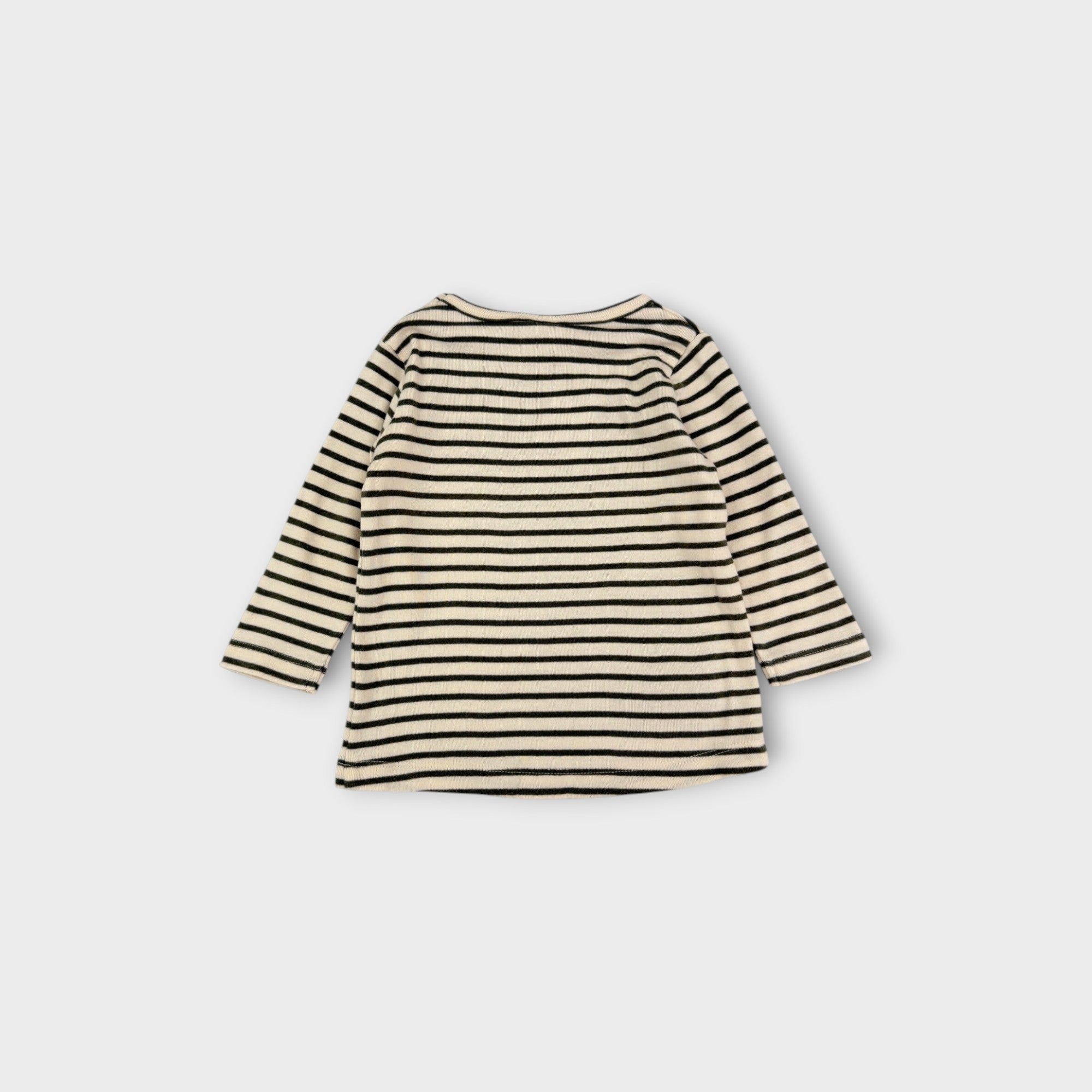 Nature Baby Striped Long-Sleeve T-Shirt, Size 0