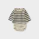 Petit Bateau Stripe Bodysuit, Size 0000