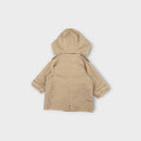 Beige Trench Coat With Hood, Size 0