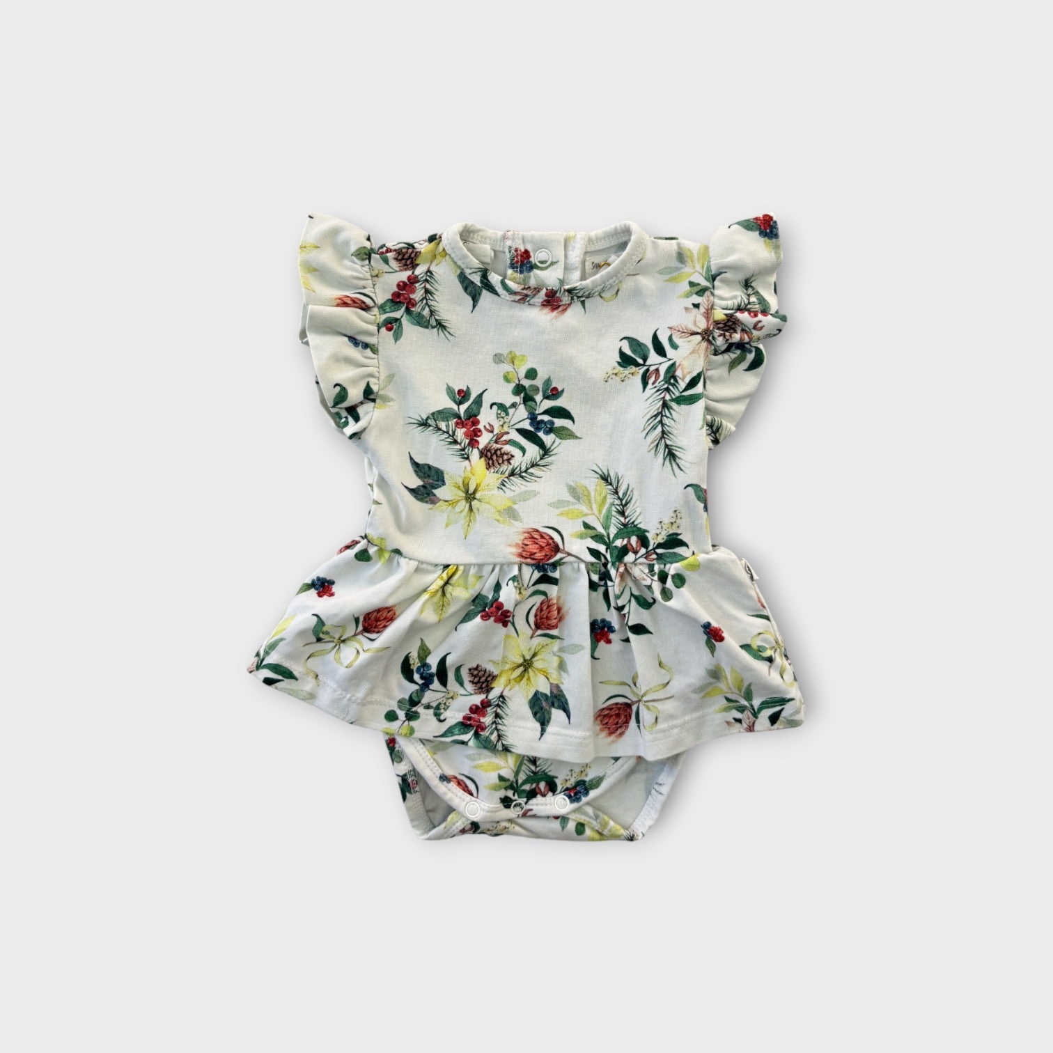 Snuggle Hunny Flora Bodysuit Dress, Size 000
