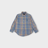 RL Collared Check Button Up Shirt, Size 4