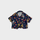 Kenzo Printed Button Up Resort Shirt, Size 5