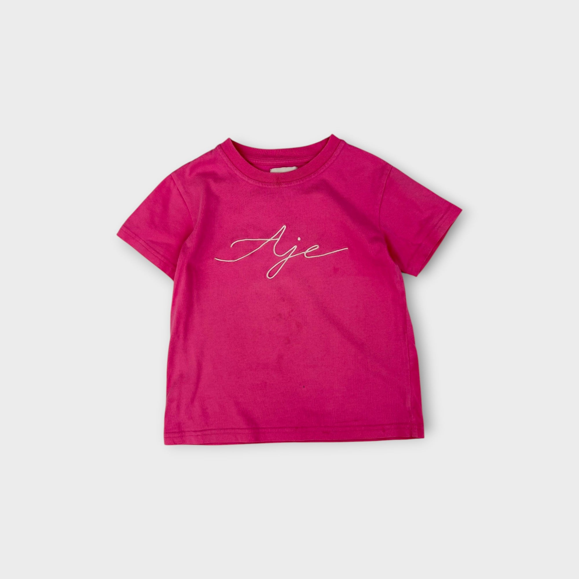 Aje Logo Pink T-Shirt, Size 8