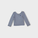 RL Blue Stripe Long Sleeve T-Shirt, Size 2