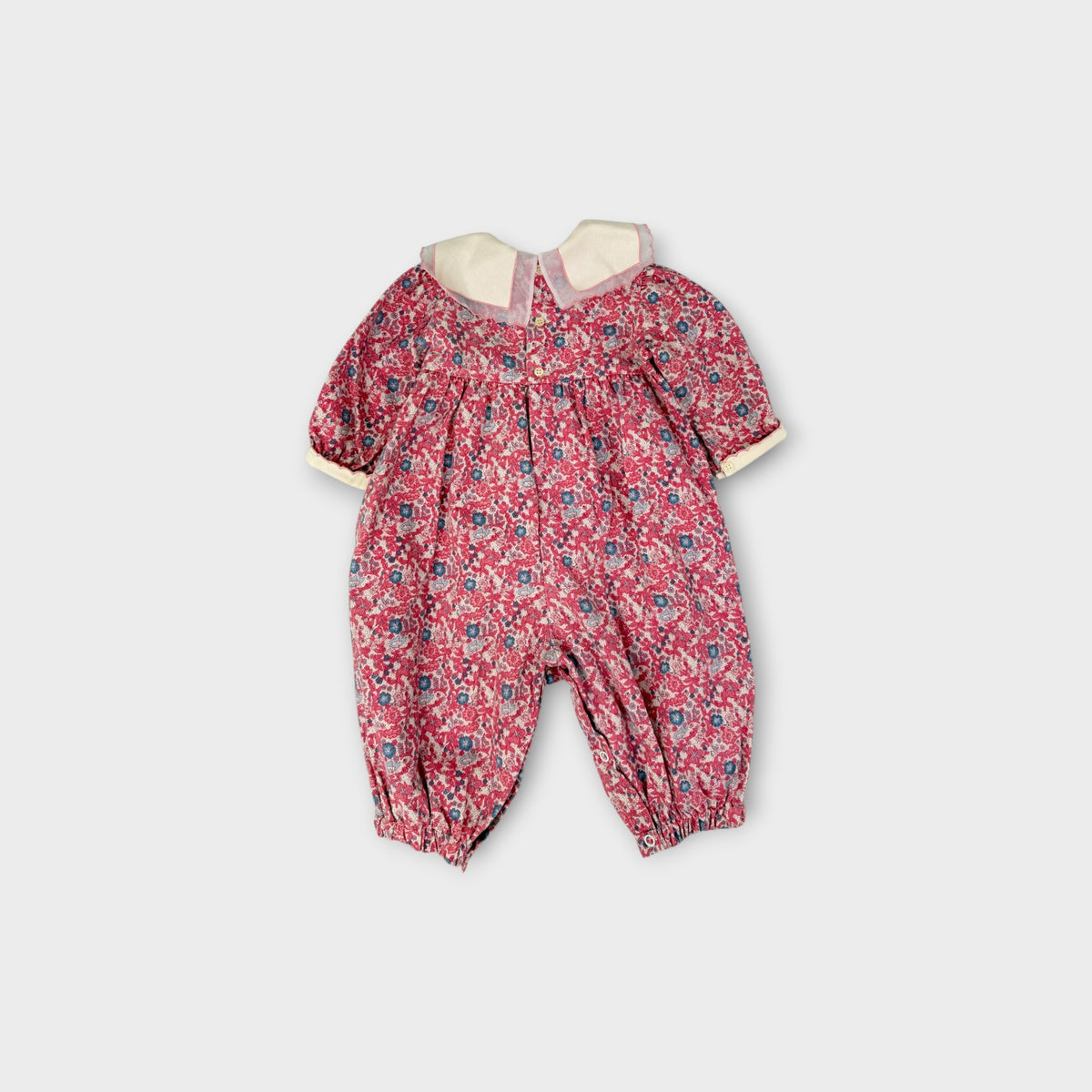 Vintage Floral Jumpsuit, Size 0