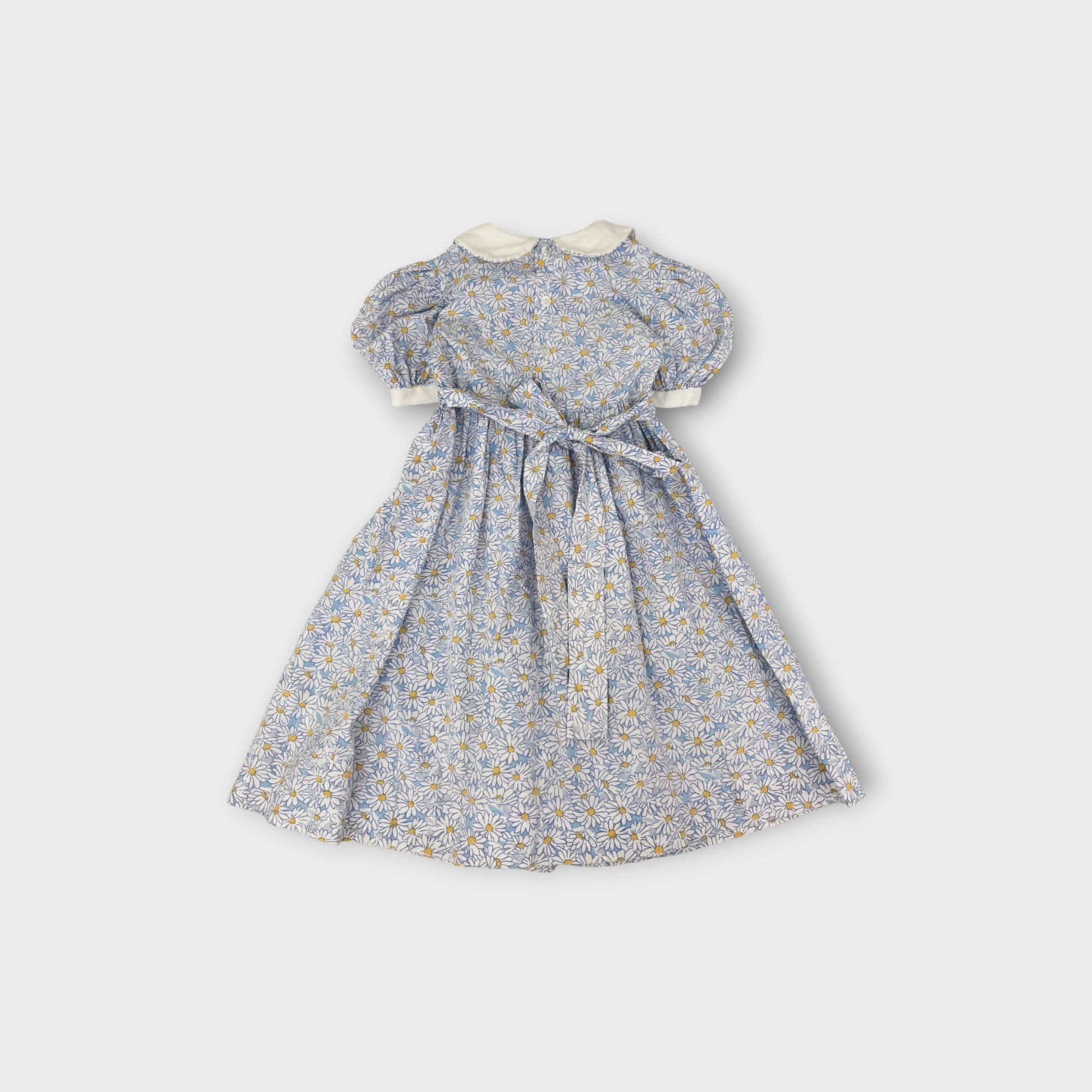 Vintage Marquise Daisy Smocked Dress, Size 4