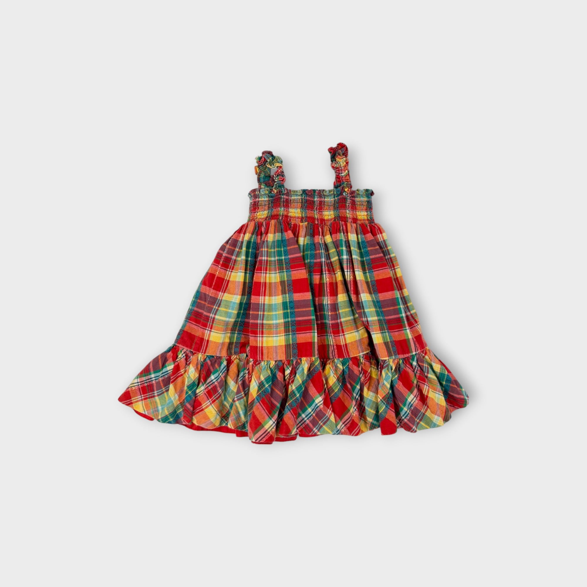 RL Smocked Plaid Dress, Size 0